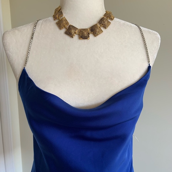 Sexy Backless Blue Dress - Medium - Picture 4 of 9